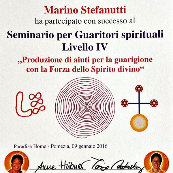 Seminario Guaritore Spirituale di 4° Livello